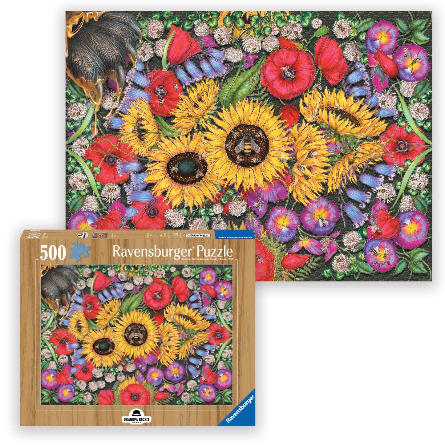 Puzzle - 500pc - The Bears and the Bees